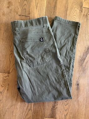 New Origin Moab Taper Pants Mens Sz 36x30 Stretch Canvas Olive